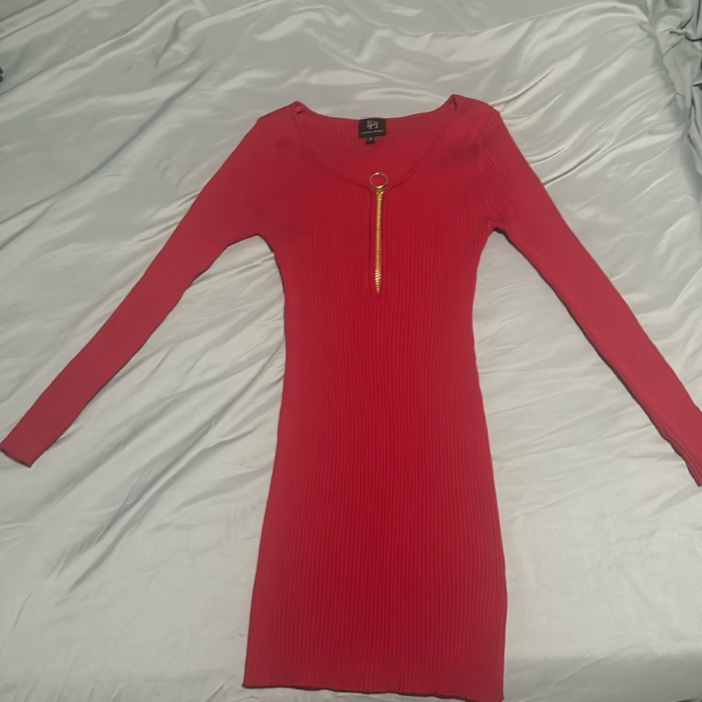 Red Derek Heart dress in size L